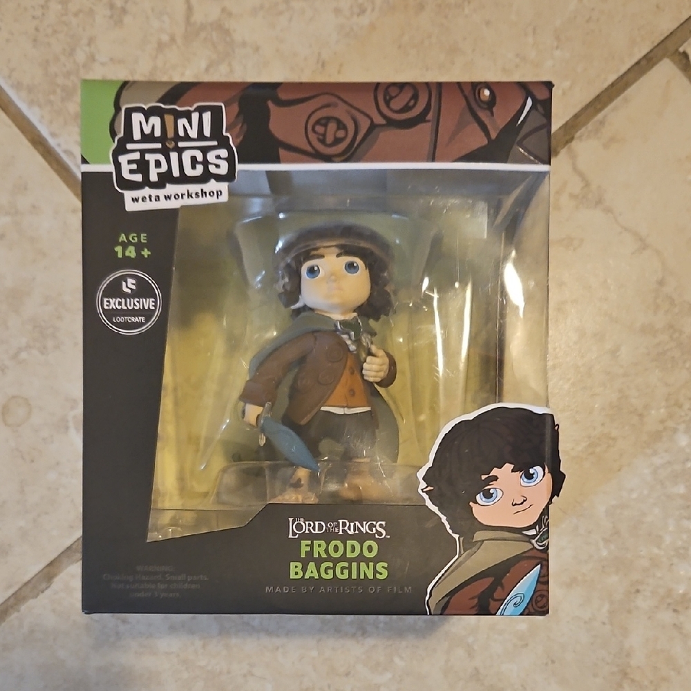 Mini Epics Frodo Baggins Figure - Brown and Blue